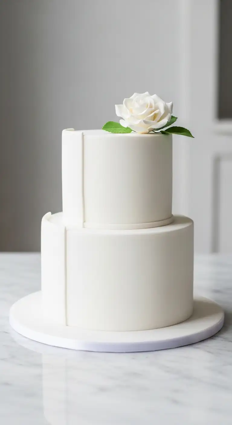 Minimalist Two-Tier Cake Minimalist Two-Tier Cake
