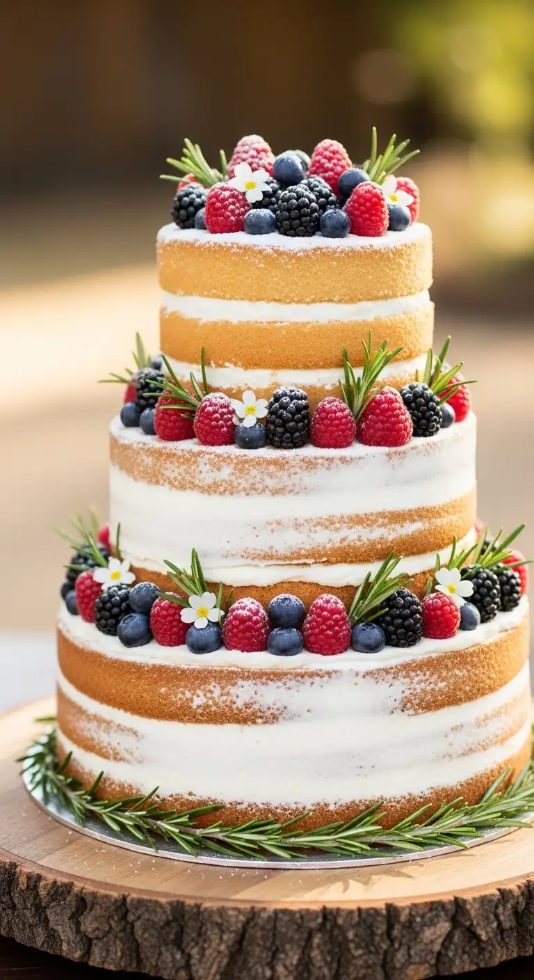 Naked or Semi-Naked Cake Naked or Semi-Naked Cake