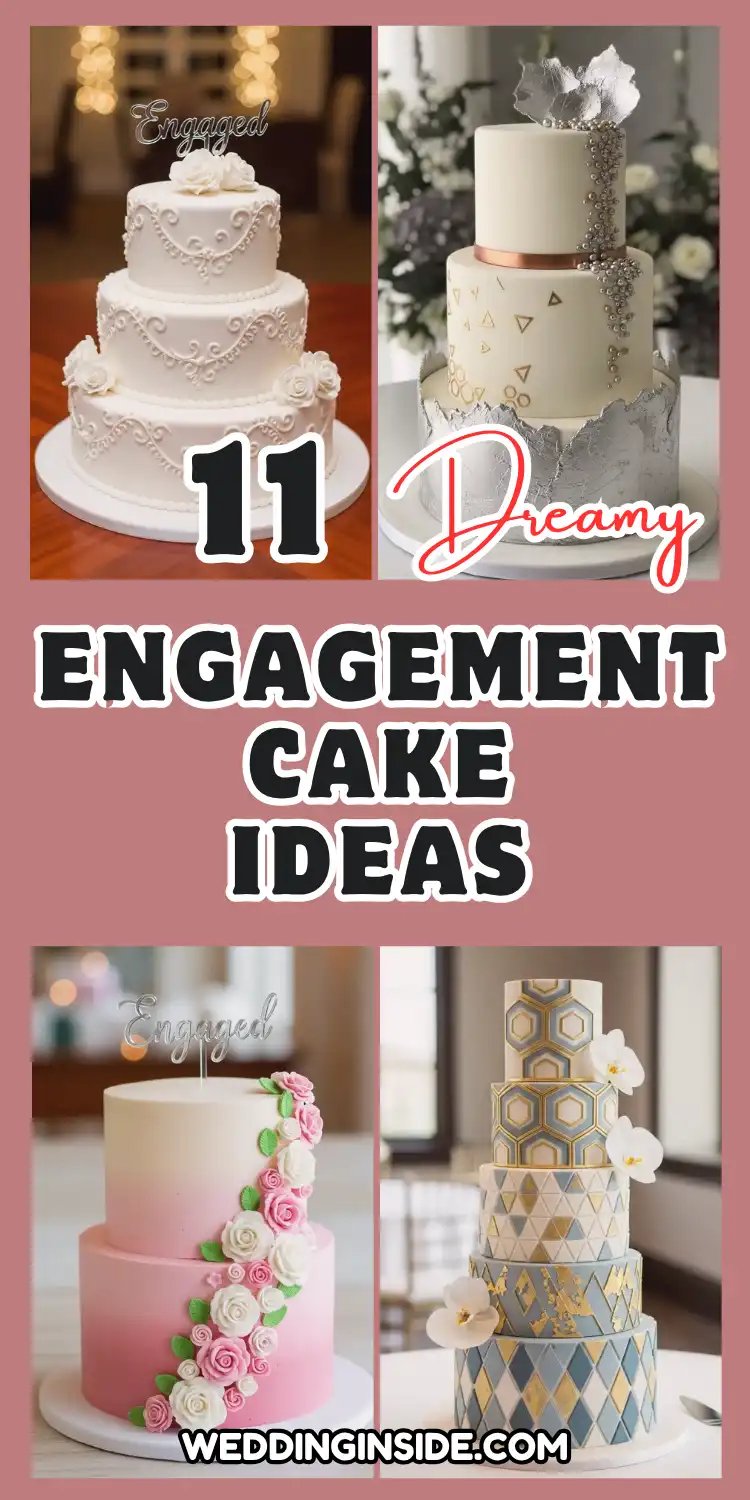 11 Engagement Cake Ideas for a Sweet Celebration 2 Engagement Cake