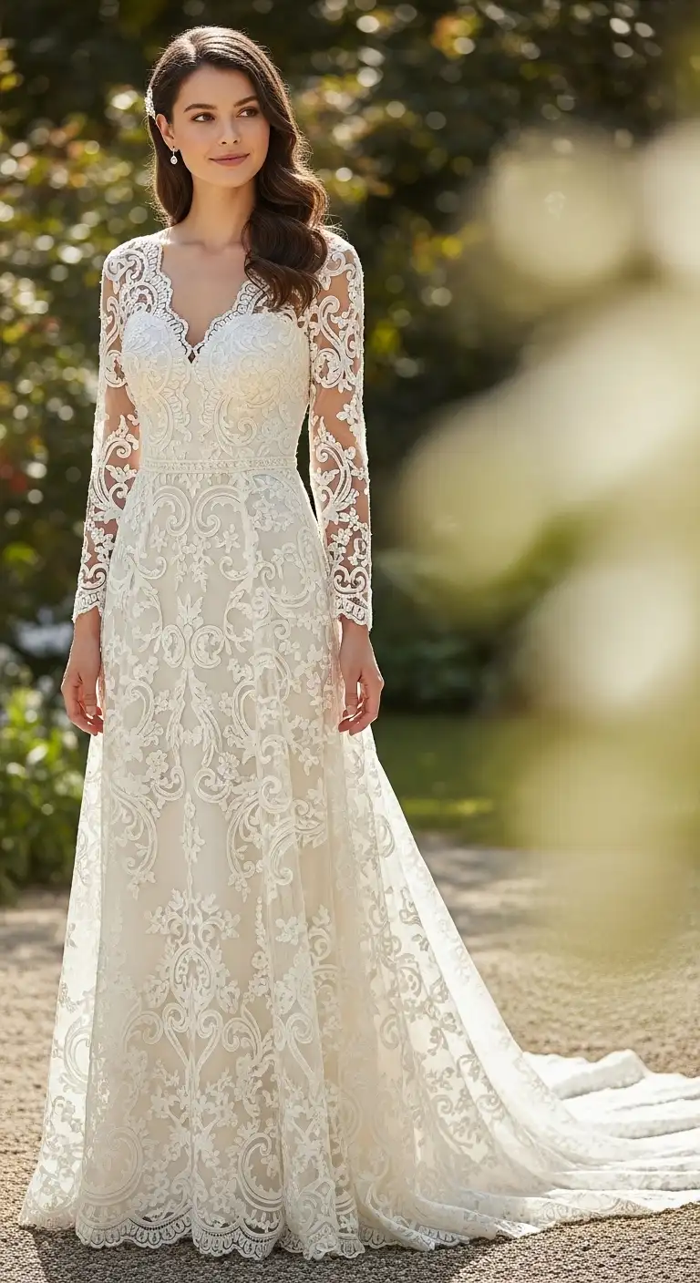 Lace Overlay Engagement Gown Lace Overlay Engagement Gown