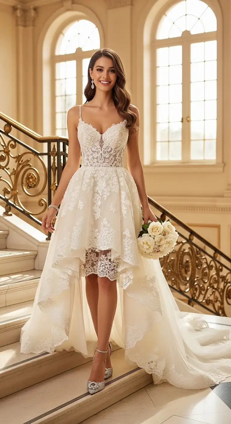 High-Low Engagement Gown High-Low Engagement Gown