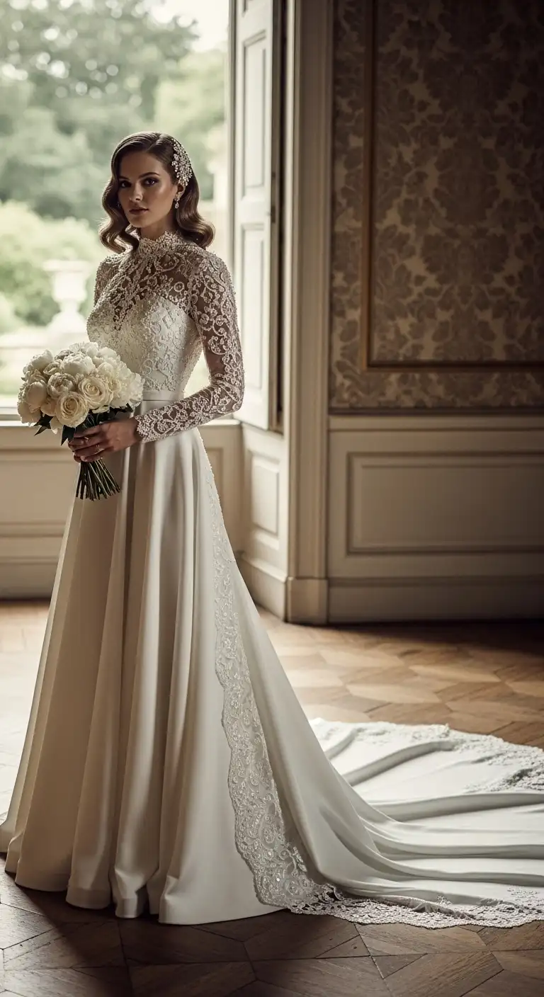 Vintage-Inspired Engagement Gown Vintage-Inspired Engagement Gown