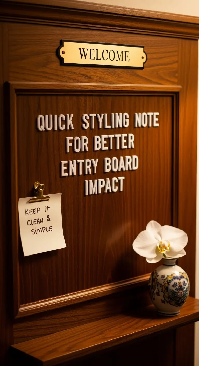 Quick Styling Note for Better Entry Board Impact Quick Styling Note for Better Entry Board Impact